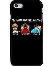 My Quarantine Routine beagle3 Phone Case thumbnail