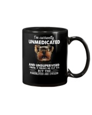 Im Curently Unmedicated And Unsuper Vised yorkie Mug thumbnail