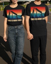 This Is How I Roll Roller Coaster Vintage Shirt Merch Roller Coaster Birthday Gifts Classic T-Shirt apparel-classic-tshirt-lifestyle-front-145