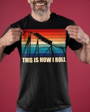 This Is How I Roll Roller Coaster Vintage Shirt Merch Roller Coaster Birthday Gifts Classic T-Shirt apparel-classic-tshirt-lifestyle-front-181