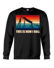 This Is How I Roll Roller Coaster Vintage Shirt Merch Roller Coaster Birthday Gifts Crewneck Sweatshirt tile