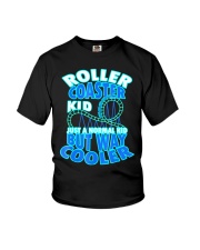Roller Coaster Kid Like Normal But Way Cooler Shirt Funny Gifts For Roller Coaster Lover Kid Youth T-Shirt tile