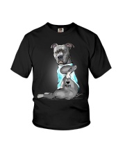 Pitbull I love mom Youth T-Shirt thumbnail