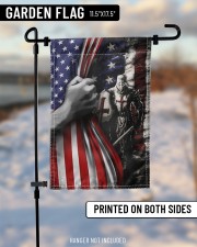 Knights Temple Inside American Flag Garden Decor 11.5"x17.5" Garden Flag aos-garden-flag-11-5-x-17-5-lifestyle-front-14