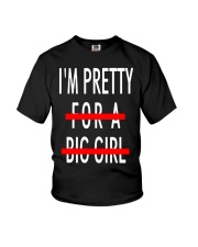 I'm Pretty For A Big Girl Shirt Funny T-Shirt Quotes Gifts For Sister Youth T-Shirt tile