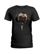 Pug zipper edition Ladies T-Shirt thumbnail