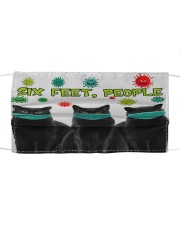 Black Cat Six Feet People Gifts For Cat Lovers Cloth face mask front