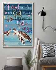 I Didnt Give You The Gift Of Life Gave Me turtle 11x17 Poster lifestyle-poster-1