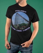 Steel Force I Came I Roll I Loved Roller Coaster Shirt Theme Park Roller Coaster Presents Classic T-Shirt apparel-classic-tshirt-lifestyle-front-88