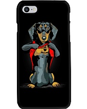 i love mom chest tattoo dachshund Phone Case thumbnail