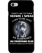 I Don'T Like To Think Before I Speak Great Dane Phone Case thumbnail
