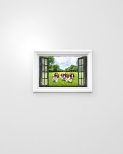 Basset Hound In The Park Through The Window 17x11 Poster poster-landscape-17x11-lifestyle-02