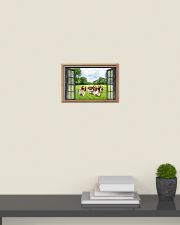 Basset Hound In The Park Through The Window 17x11 Poster poster-landscape-17x11-lifestyle-08
