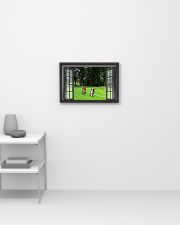 Pitbull Play In Garden Through The Window Poster Painting Living Room Ideas 17x11 Poster poster-landscape-17x11-lifestyle-04