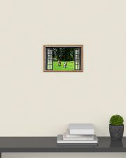 Pitbull Play In Garden Through The Window Poster Painting Living Room Ideas 17x11 Poster poster-landscape-17x11-lifestyle-08