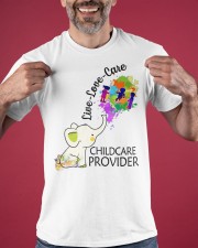 Elephant Live Love Care Childcare Provider Shirt Daycare Provider Christmas Gift Ideas Classic T-Shirt apparel-classic-tshirt-lifestyle-front-181