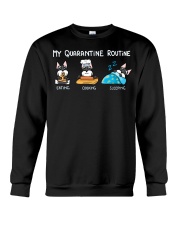 My Quarantine Routine schnauzer2 Crewneck Sweatshirt thumbnail
