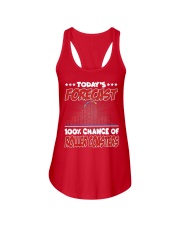 Today's Forecast 100 Chance Of Roller Coasters Shirt Theme Park Holiday Vacation T-Shirt Ladies Flowy Tank tile