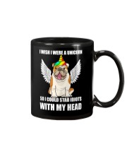I Wish I Were A Unicorn So I Could Stab Bulldog Mug thumbnail