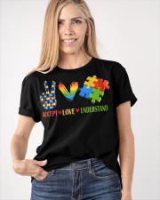 Accept Love Understand Autism Shirt Designs Autism Awareness T-Shirts Merch Classic T-Shirt apparel-classic-tshirt-lifestyle-front-100