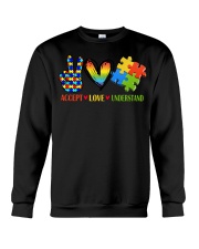Accept Love Understand Autism Shirt Designs Autism Awareness T-Shirts Merch Crewneck Sweatshirt tile