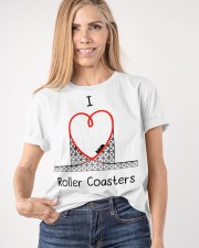 I Love Roller Coasters Shirt Merch Clothing Related Gifts For Roller Coaster Lovers Classic T-Shirt apparel-classic-tshirt-lifestyle-front-100