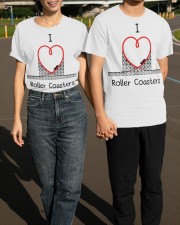 I Love Roller Coasters Shirt Merch Clothing Related Gifts For Roller Coaster Lovers Classic T-Shirt apparel-classic-tshirt-lifestyle-front-145