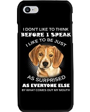 I Don'T Like To Think BEfore I Speak I Like Beagle Phone Case thumbnail