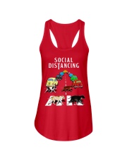 Social Distancing Pitbull Ladies Flowy Tank thumbnail