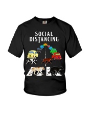 Social Distancing Pitbull Youth T-Shirt thumbnail