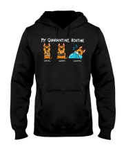 My Quarantine Routine German Shepherd3 Hooded Sweatshirt thumbnail
