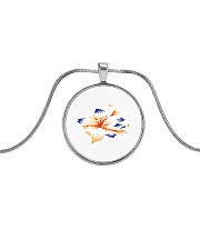 lily family Metallic Circle Necklace front