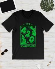 It's 420 Somewhere Cannabis Premium Fit Mens Tee lifestyle-mens-crewneck-front-17