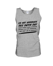 DO NOT APPROACH THIS DUTCH GUY Unisex Tank tile