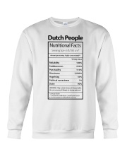 DUTCH PEOPLE NUTRITIONAL FACTS Crewneck Sweatshirt thumbnail