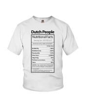 DUTCH PEOPLE NUTRITIONAL FACTS Youth T-Shirt thumbnail