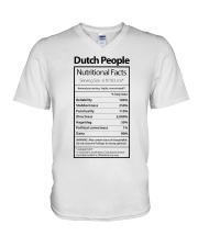 DUTCH PEOPLE NUTRITIONAL FACTS V-Neck T-Shirt thumbnail