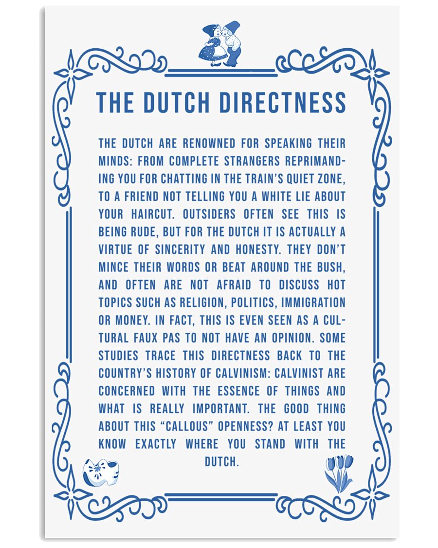 DUTCH DIRECTNESS 11x17 Poster