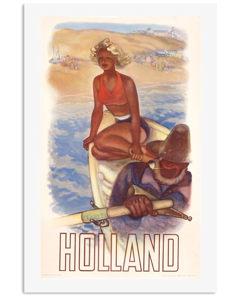 HOLLAND VINTAGE TRAVEL 1950 11x17 Poster
