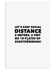 LET'S KEEP SOCIAL DISTANCE 2 METERS 6 FEET OR 10 Vertical Poster tile