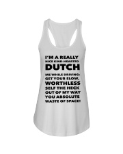 I'M A REALLY NICE KIND HEARTED DUTCH Ladies Flowy Tank thumbnail