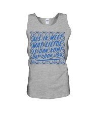 ALS IK WEET WAT LIEFDE IS DAN KOMT DAT DOOR JOU Unisex Tank tile