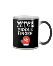 DUTCH FUNNY CHRISTMAS Color Changing Mug tile