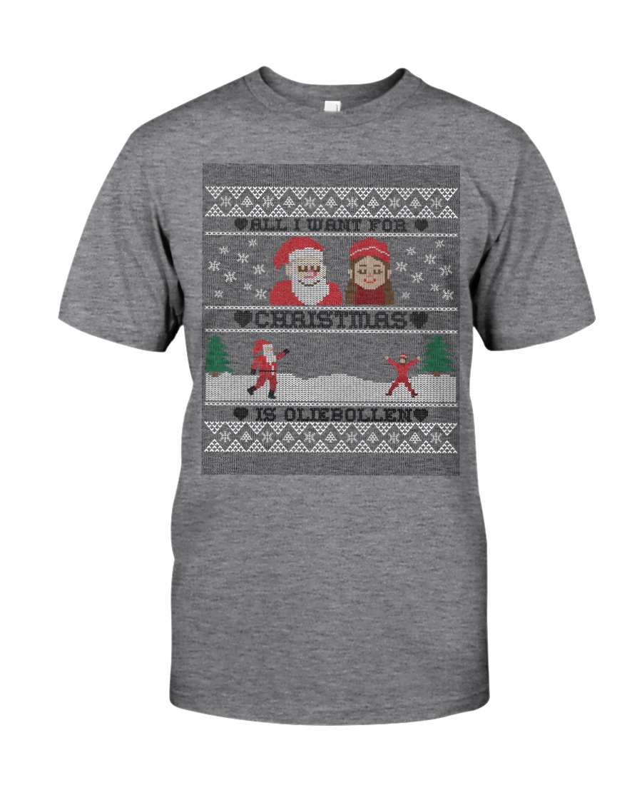 DUTCH OLIEBOLLEN XMAS SWEATER PATTERN Classic T-Shirt