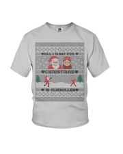 DUTCH OLIEBOLLEN XMAS SWEATER PATTERN Youth T-Shirt thumbnail