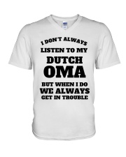 MY DUTCH OMA V-Neck T-Shirt thumbnail