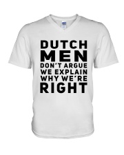 DUTCH MEN ARGUE V-Neck T-Shirt thumbnail