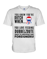 YOU KNOW YOU'RE DUTCH DUBBELZOUTE V-Neck T-Shirt thumbnail