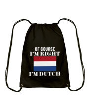 DUTCH RIGHT Drawstring Bag thumbnail