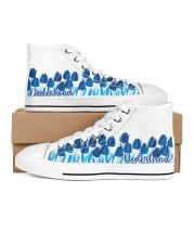 NEDERLAND TULIPS Women's High Top White Shoes tile